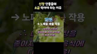 신장이 안좋을 때 소금 먹어야 하는 이유 !(소금과 칼륨 비율)