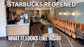 STARBUCKS INSIDE REOPENING... WHAT IT LOOKS LIKE!!!