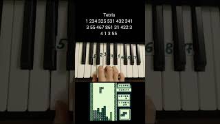 Tetris theme on piano 🎹 tutorial