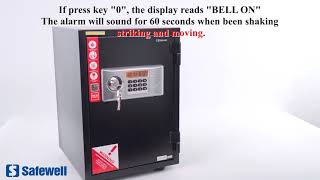 SafewellYB-500ALD 20L Anti-theft Steel Digital Electronic Fire Safe Box