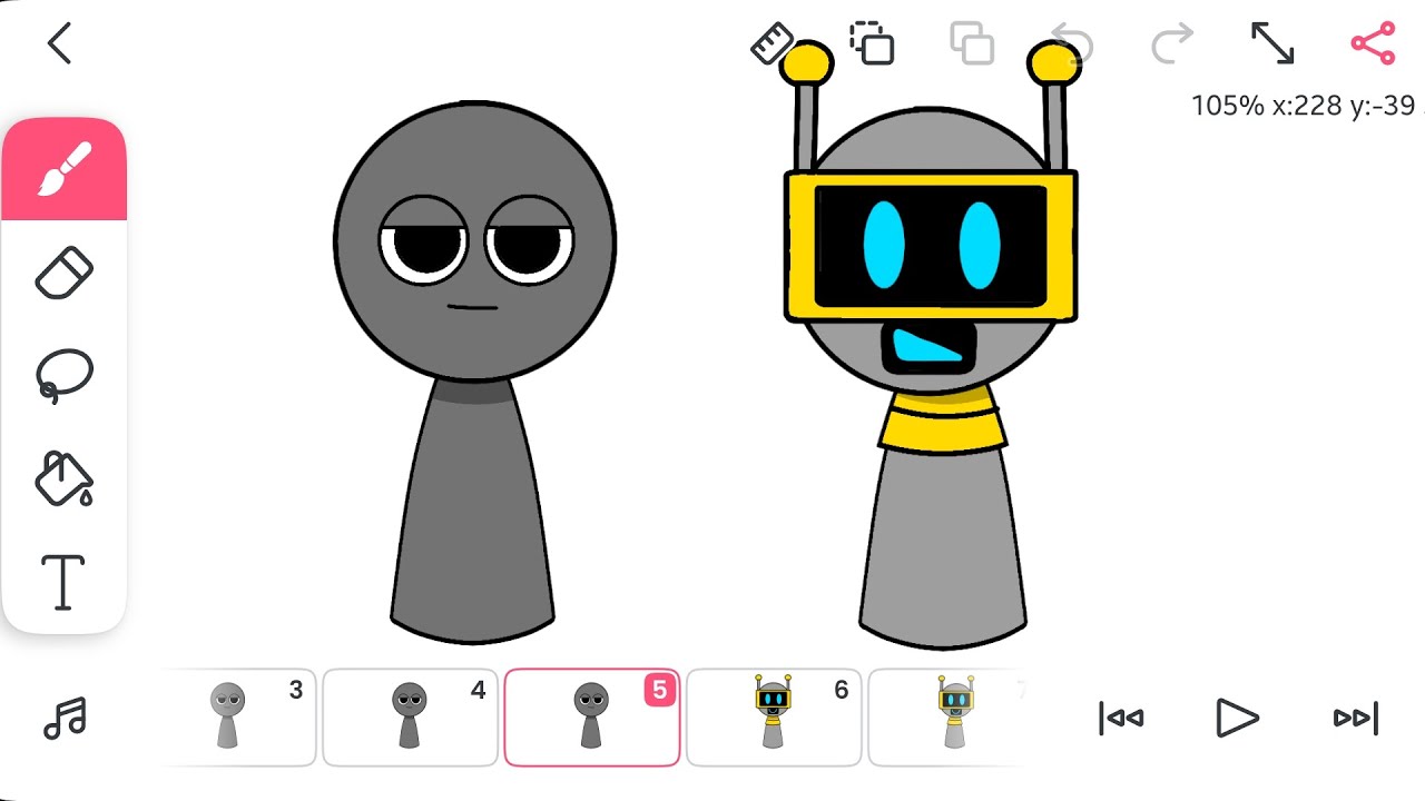 Flipaclip Sprunki Funbot Animation Youtube