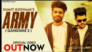 Ek army ka fan ..Ek bhole ka bhagat! Army song (Gangwar-2) Full lyrics song! Sumit Goswami suni sh..
