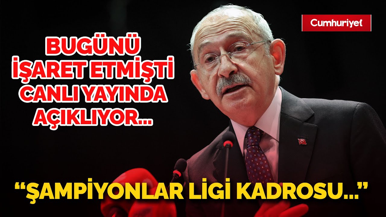 CHP Lideri Kemal Kılıçdaroğlu 3 Aralık'ı Işaret Etmişti! Vizyon ...