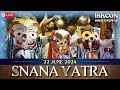 Snana Yatra Mahotsava || 22nd Jun 2024 || ISKCON Bhubaneswar