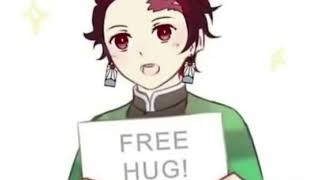 Tanjiro gives out free hugs…