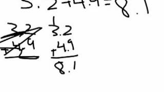 Pre-Algebra Addition and Subtraction of Decimals Tutorial