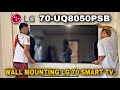 LG 70 inches smart tv wall mounting | 70UQ8050PSB