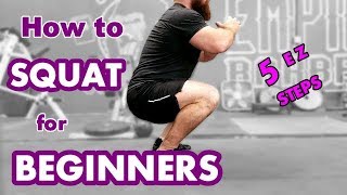 Squat Series #2: Beginner Barbell Squat Technique Guide -  How to High Bar Back Squat in 5 Steps