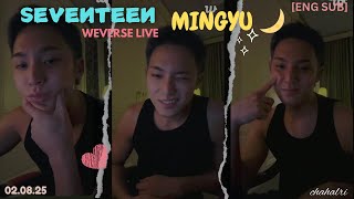 [ENG SUB] SEVENTEEN MINGYU FUN NIGHT 🌙WEVERSE LIVE 🖤💎(02.08.25)#seventeen#mingyu#weverse#weverselive