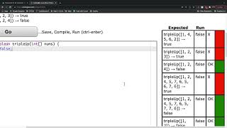 CodingBat Array 2 tripleUp