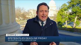 DOJ's deadline to release Epstein files is Friday