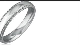 Milgrain Comfort Fit 5mm 14K White Gold Ladies Wedding Band, Size 5 - SuperJeweler.com