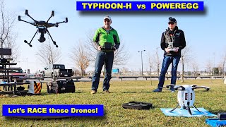 Yuneec Typhoon-H vs Powervision PowerEgg - The BIG Drone Race!