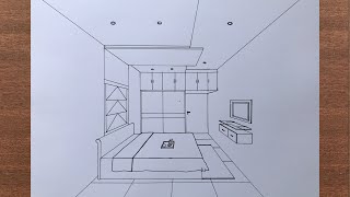 How to Draw a Room in 1-Point Perspective Step by Step for Beginners