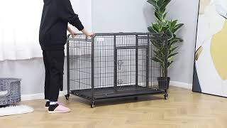 PawHut Foldable Dog Crate