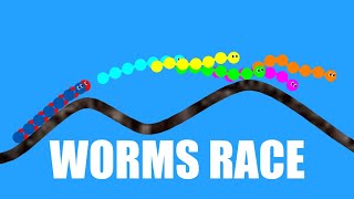 Worms Race - Algodoo Marble Race