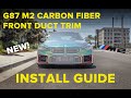 How to Install BMW G87 M2 Front Duct Trims (SUPER EASY)