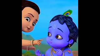 Nehi Krishna ye mati mat Khao...cute Krishna Balaram 🥰#littlekrishna #cute