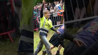 iShowSpeed Wins in Cheese Rolling ☠️ #ishowspeed #ishowspeedreacts #shorts #viral #speed