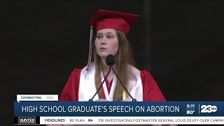 High school graduate's speech on abortion