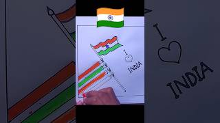 Indian Flag Drawing | All Religions are Indian | #art #shorts #satisfying #creative