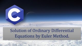 C Program for Euler's Method