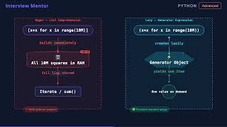 Generator vs List Comprehension Memory in Python