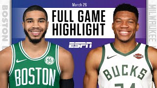 Boston Celtics vs. Milwaukee Bucks [FULL GAME HIGHLIGHTS] | NBA on ESPN