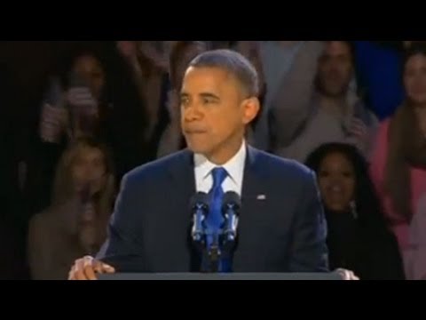 Barack Obama's Election Victory Speech In Full - YouTube