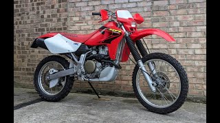 Honda XR650R - Cold start \u0026 Ride