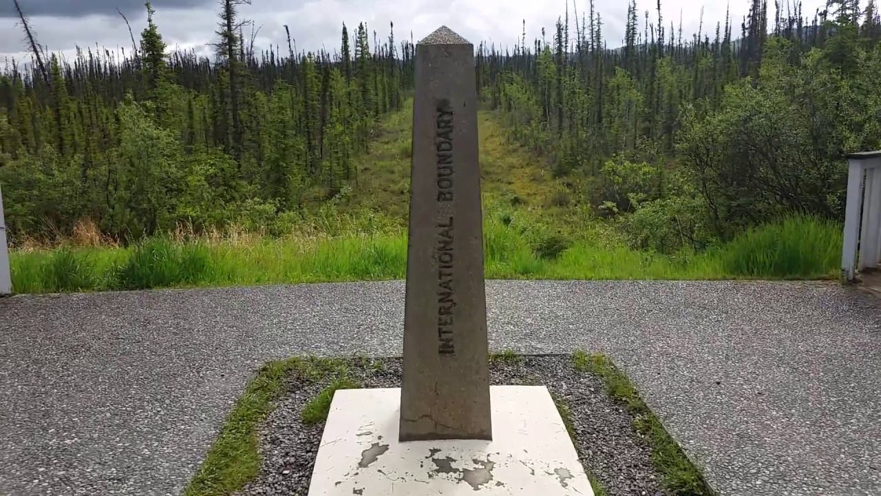 The International Boundary Between The United States And Canada At The ...