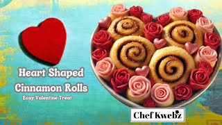 Heart Shaped Cinnamon Rolls Recipe| Perfect Valentine's Day Dessert Idea!