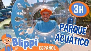 Blippi explora un parque acuático💦| Blippi Español | Videos educativos para niños | Aprende y Juega