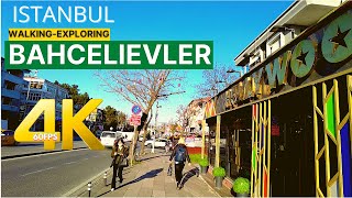 ⁴ᴷ⁶⁰ Bahcelievler District, Istanbul-Turkey Walking Video 4K 60fps