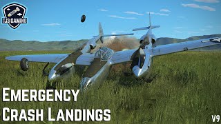 Best Flight Simulator Crash Landings! Emergency Landings Compilation IL-2 Sturmovik WWII Combat Sim