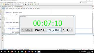 java swing stop watch