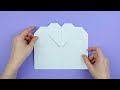 how to make envelope with heart origami valentine s day love letter