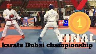 Karate championship in Dubai Final | Blue corner-kanahiya Jha #karatecombat #karate #championship