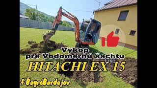 Výkop bagrom vodomerná Šachta a príprava na napojenie Top #hitachi #BagreBardejov #vykopeme