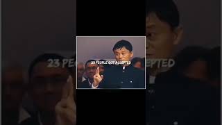 24 PEOPLE WENT FOR THE JOB I WAS THE ONE WHO GOT REJECTED | JACK MA