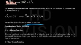 REDOX reaction #HD REVISION