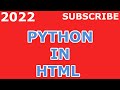 How To Execute Python Script From HTML | 2022