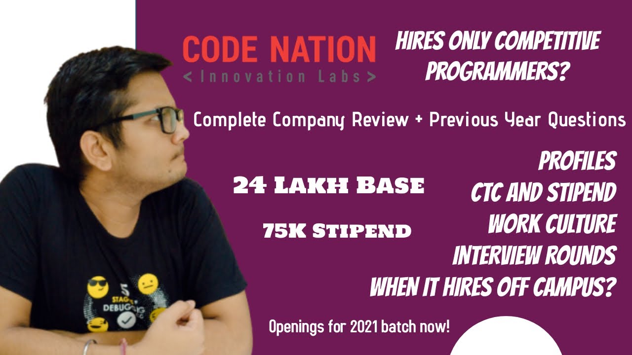 Code Nation Is Hiring 2021 Company Review Only Competitive
