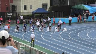 第１２回葛飾区ナイター記録会　小学生女子１００ｍ　寧々　璃莉