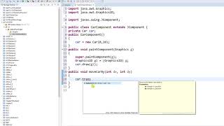 JAVA Programming , CH10 HW MOVE CAR