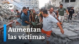 Bombardeos israelíes sobre Gaza dejan miles de muertos y heridos