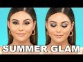 SUMMER GLAM MAKEUP TUTORIAL | Roxette Arisa