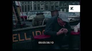 1960s Gritty New York, Sailors on Boat, Docks, 35mm