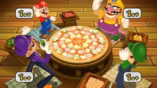 Mario Party 9 Step It Up - Mario vs Wario vs Waluigi vs Luigi Master Difficulty| Cartoons Mee