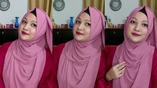 Full Coverage Georgette Hijab Tutorial (2022)|| Step by Step|| Tahmina Shova💝💝